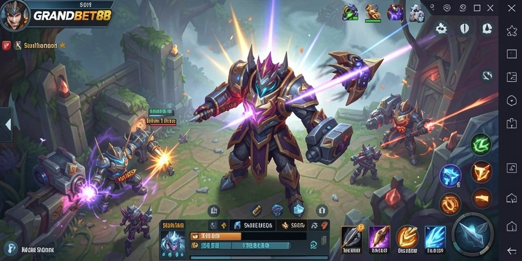 Tampilan gameplay menarik dalam GRANDBET88 yang menantang.