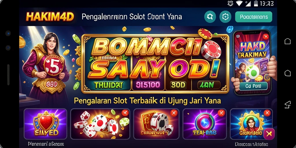 Gameplay menarik HAKIM4D dengan mesin slot yang memukau.