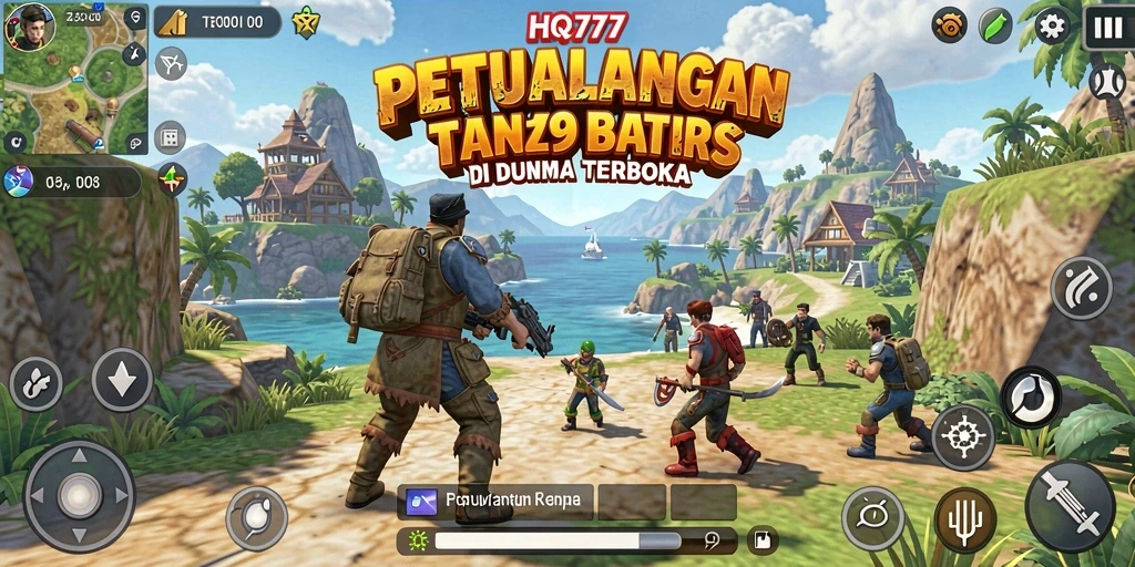 Tampilan gameplay HQ777 yang menakjubkan di dunia Open World.