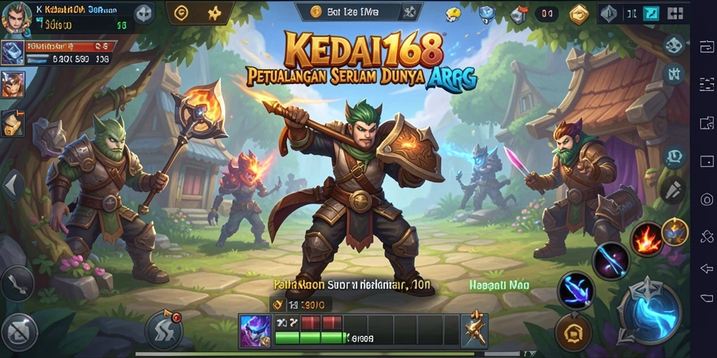 Tampilan gameplay KEDAI168 yang menakjubkan dan dinamis.