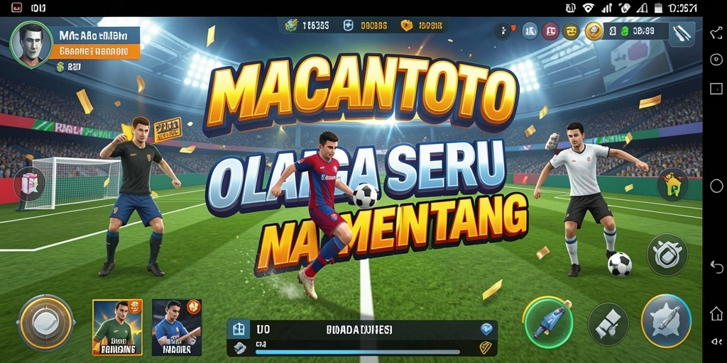Tampilan gameplay seru dari MACANTOTO yang menggambarkan aksi olahraga.