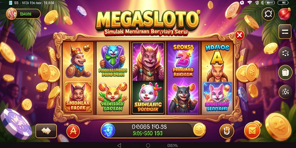 Tangkapan layar MEGASLOTO menampilkan pengalaman gameplay yang mendebarkan.