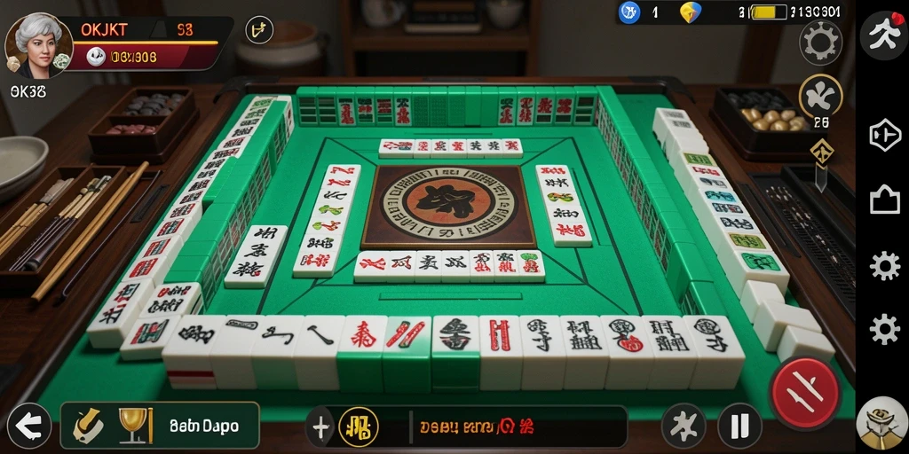 Gameplay menyenangkan dari permainan Mahjong di OKJKT.