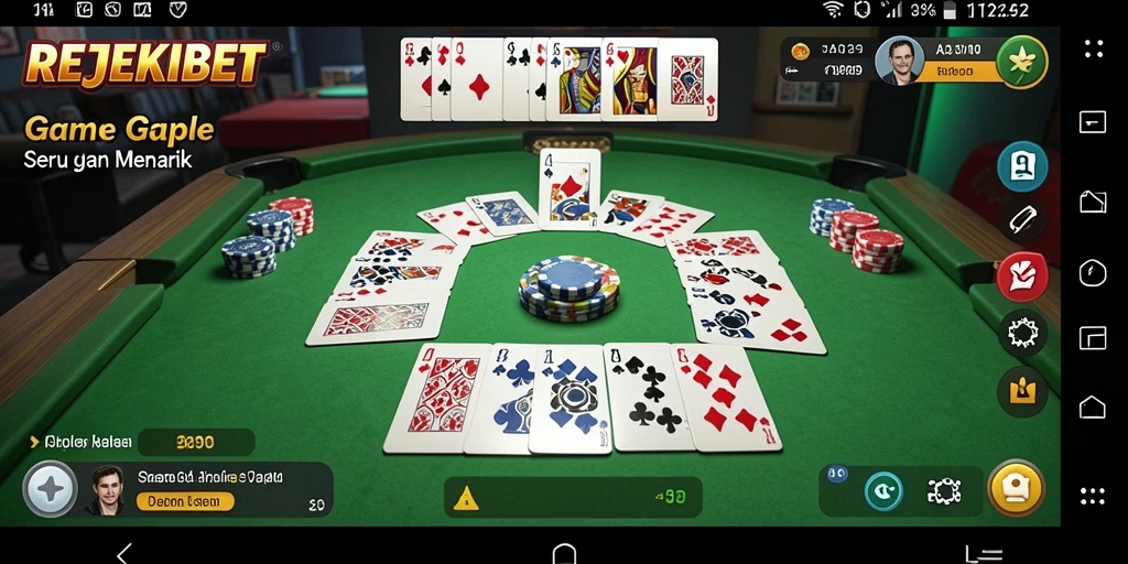 Screenshot gameplay seru REJEKIBET dengan visual yang menarik.
